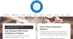 Desktop Screenshot of forteacademy.com